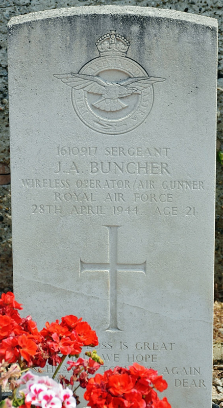 Sgt James Arthur Buncher<br/><br /><br />died April 28th, 1944